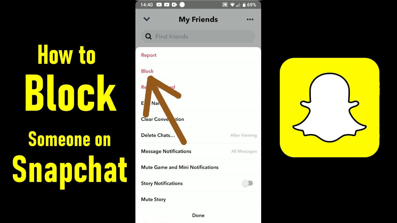 block someone on snapchat